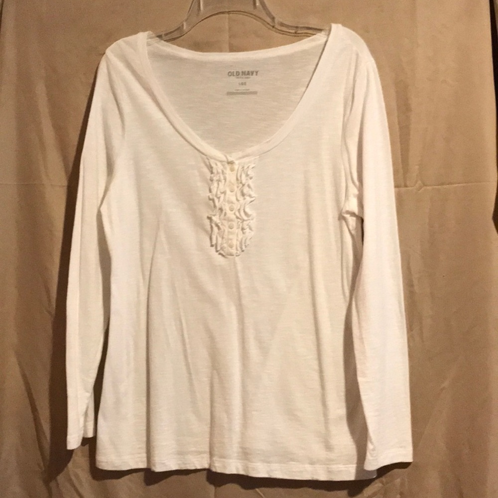 Long sleeved knit blouse